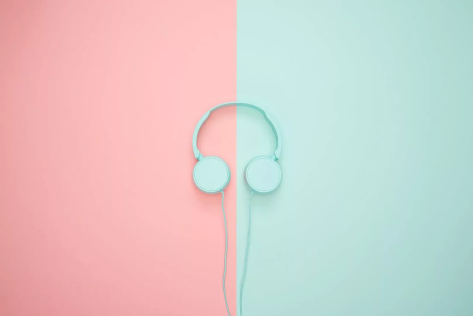 blue headphone
